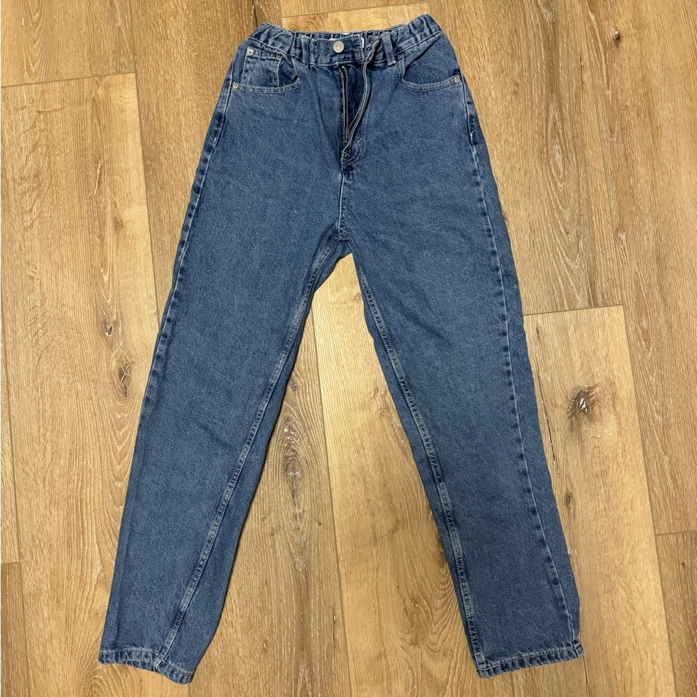 Blue mom jeans
